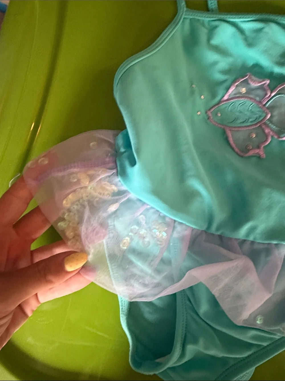 Circo Teal and Pink Mermaid Tutu Swimsuit Costume